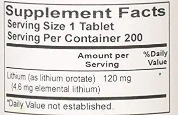 NCI Advanced Research Lithium Ootate 120 mg | 400 Tablets Pack of 2 | Nutrient Carriers BritishVita | Premium UK Vitamins & Wellness Supplements