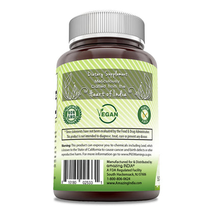 Amazing India Neem 500mg Supplement - 120 Veggie Capsules | Non-GMO, Gluten-Free, Made in USA