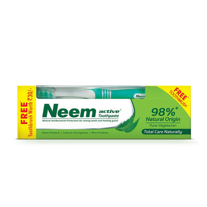 Neem Active Toothpaste 200g Pack | 98% Natural, Pure Vegetarian