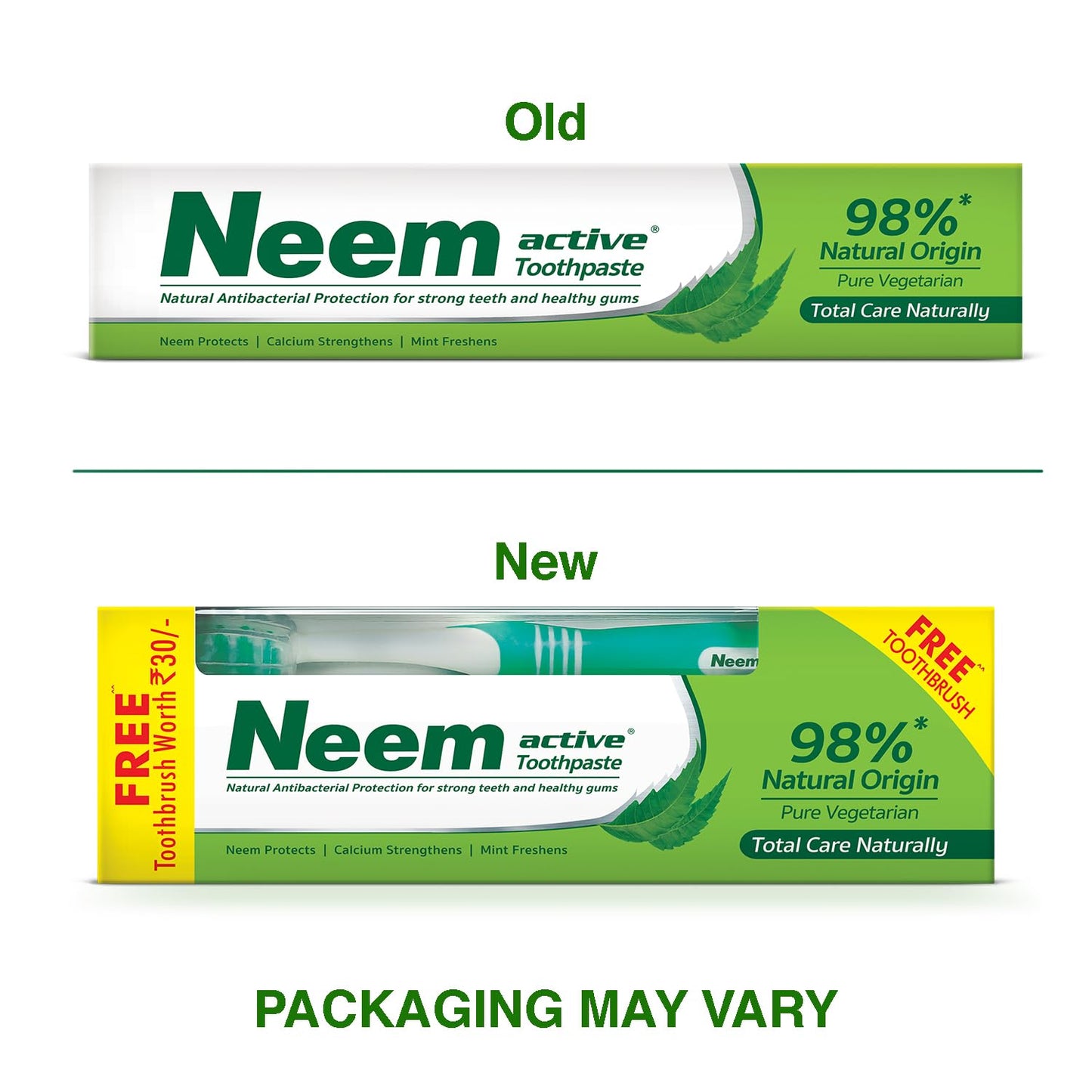 Neem Active Toothpaste 200g Pack | 98% Natural, Pure Vegetarian