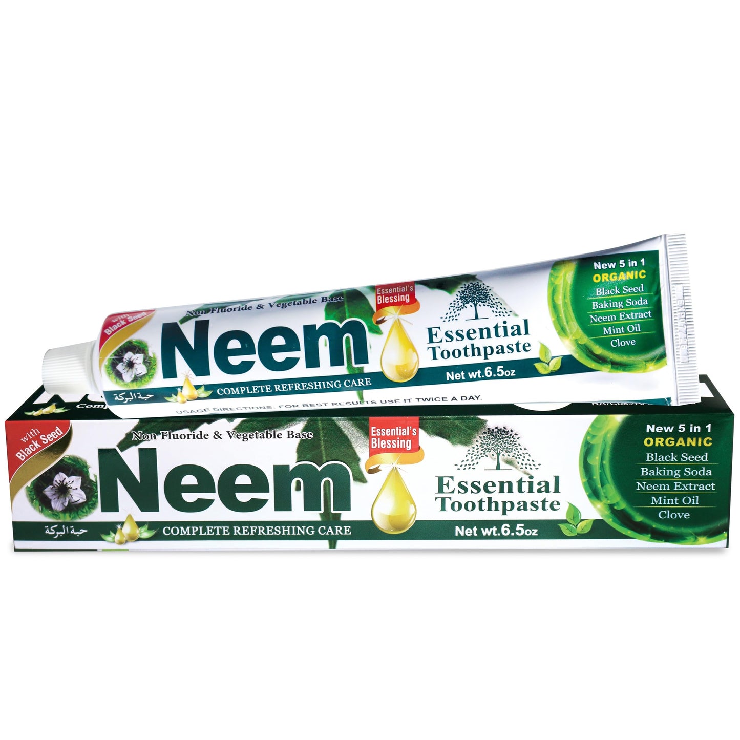 Neem Essential Toothpaste – 5 in 1, 100% Fluoride Free
