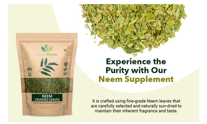 Neem Leaf 8 Oz - 100% Natural Detox Tea | Crushed Leaves | Non-GMO
