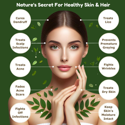 Organic 100% Cold-Pressed Neem Oil (32 Fl Oz) – Pure, Unrefined Neem Oil for Hair, Skin, Plants & Pets