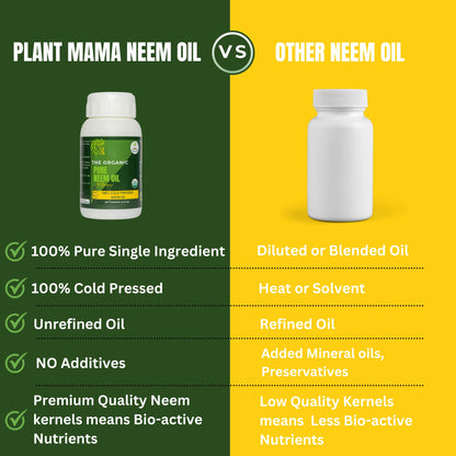 Organic 100% Cold-Pressed Neem Oil (32 Fl Oz) – Pure, Unrefined Neem Oil for Hair, Skin, Plants & Pets
