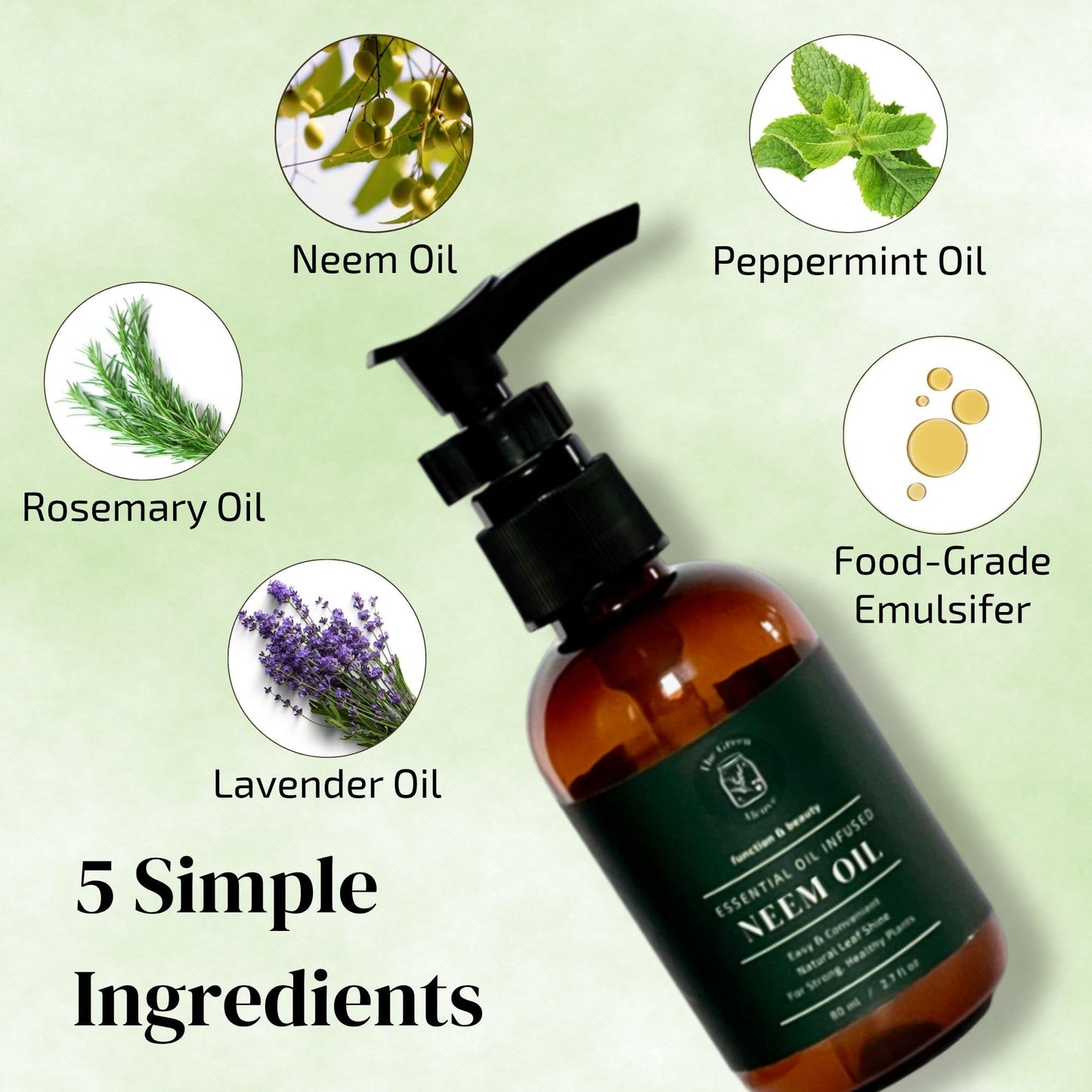 Neem Oil for Plants (Makes 480 fl oz) with Spray Bottle & Essential Oils | Indoor & Outdoor Garden