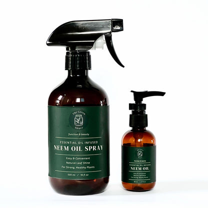 Neem Oil for Plants (Makes 480 fl oz) with Spray Bottle & Essential Oils | Indoor & Outdoor Garden