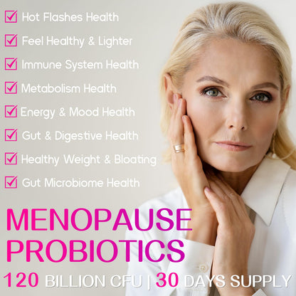 Negima Menopause Probiotics 120B CFUs - 13-in-1 Herbs & Botanicals - 60 Caps