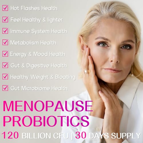 Negima Menopause Probiotics – 120B CFU, 13-in-1 Herbal Blend, 120 Capsules