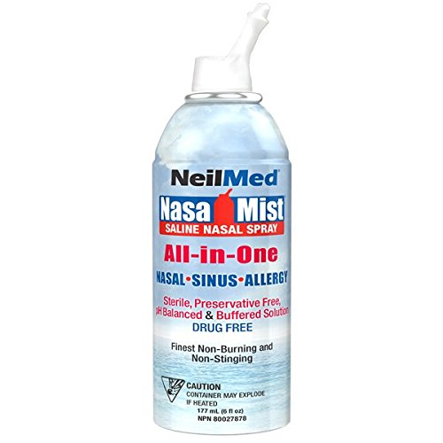 NeilMed NasaMist All in One Multi-Purpose Saline Spray, 6.3 Fl Oz