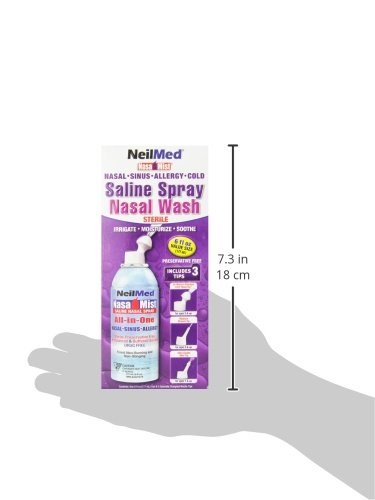 NeilMed NasaMist All in One Multi-Purpose Saline Spray, 6.3 Fl Oz