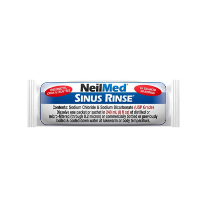 NeilMed Sinus Rinse - Complete Nasal Irrigation Kit (50 Count)