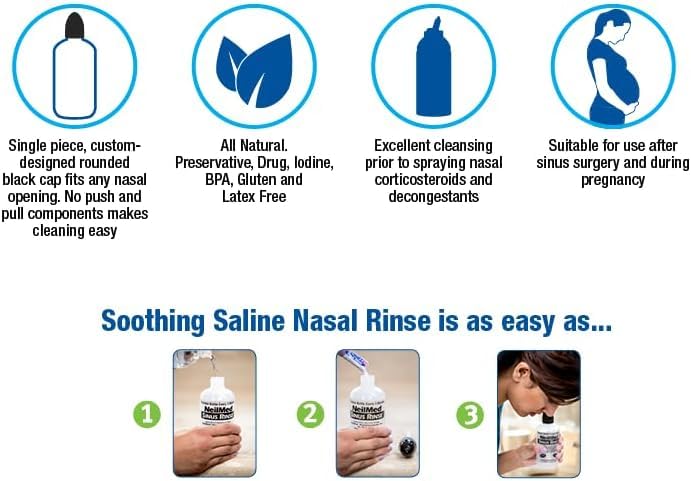 NeilMed Sinus Rinse Kit – Complete Large-Volume Nasal Irrigation (Pack of 2, 50 Count)