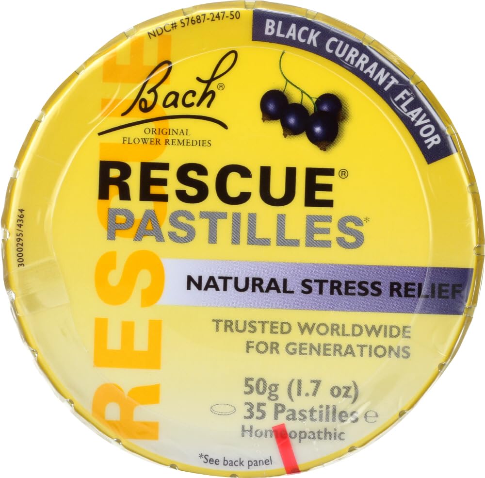 Nelson Bach Rescue Pastilles Black Currant 50 gms – Bach Remedies