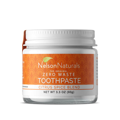 Nelson Naturals Citrus Spice Blend Fluoride Free Toothpaste 3.3 oz – Zero Waste Packaging