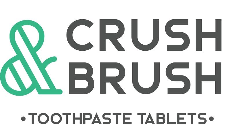 Nelson Naturals Crush & Brush Mint Toothpaste Tablets – Glass Jar, 80 Tabs