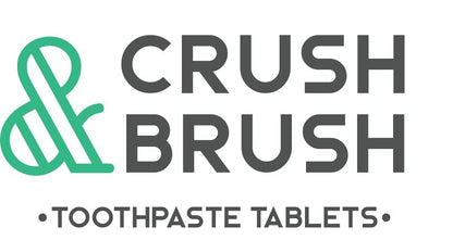 Nelson Naturals Crush & Brush Mint Toothpaste Tablets – Glass Jar, 80 Tabs