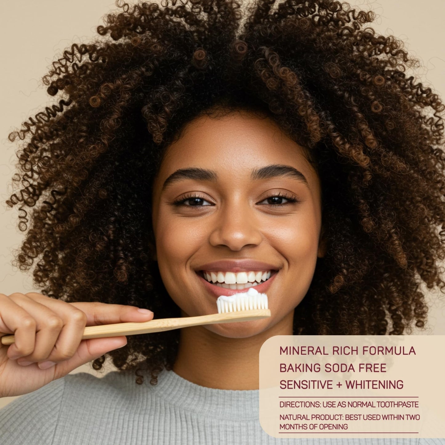 Nelson Naturals Hydroxyapatite Toothpaste 3.3 oz - Vanilla Orange Flavor - Remineralizing & Detoxifying