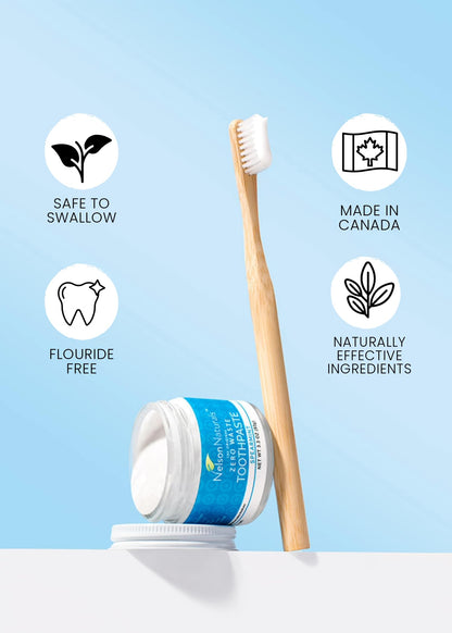 Nelson Naturals Spearmint Fluoride Free Toothpaste 3.3 oz – Zero Waste & Cruelty-Free