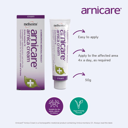 Nelsons Arnicare Arnica Cream 50g – Bruise Relief & External Use | Homeopathic Remedy