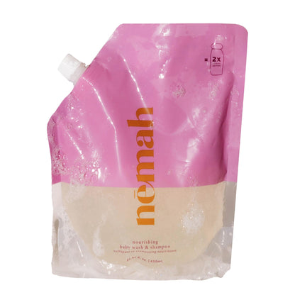 Nemah - 2-in-1 Baby Soap & Shampoo Refill | Tear-Free Plant-Based Baby Wash 21.97 oz