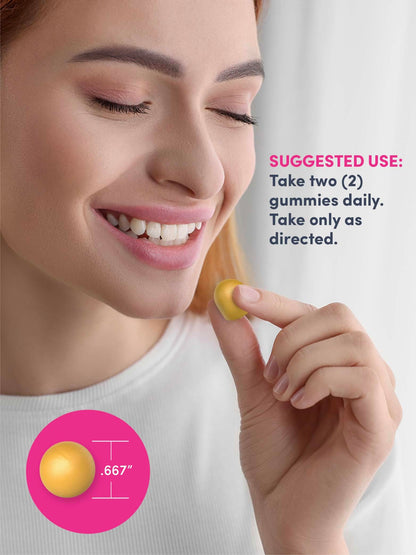 NeoCell Hair, Skin & Nails Gummies – Collagen, Biotin & Vitamin C (60 Count, Lemon)