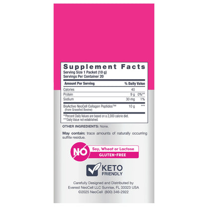 NeoCell Super Collagen Peptides – 10 g per Serving | Keto Certified, Gluten Free