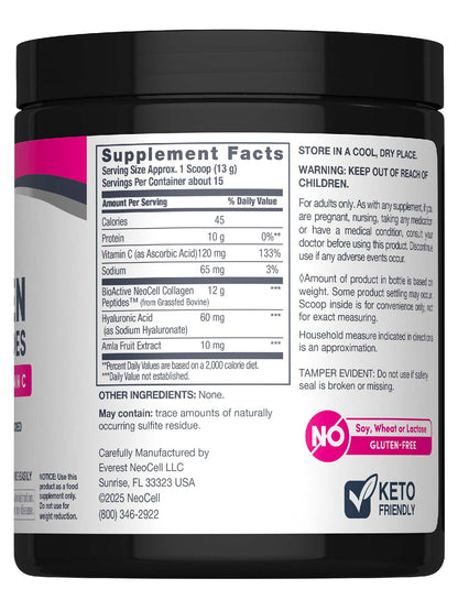 NeoCell Super Collagen Plus Powder with Vitamin C & Hyaluronic Acid