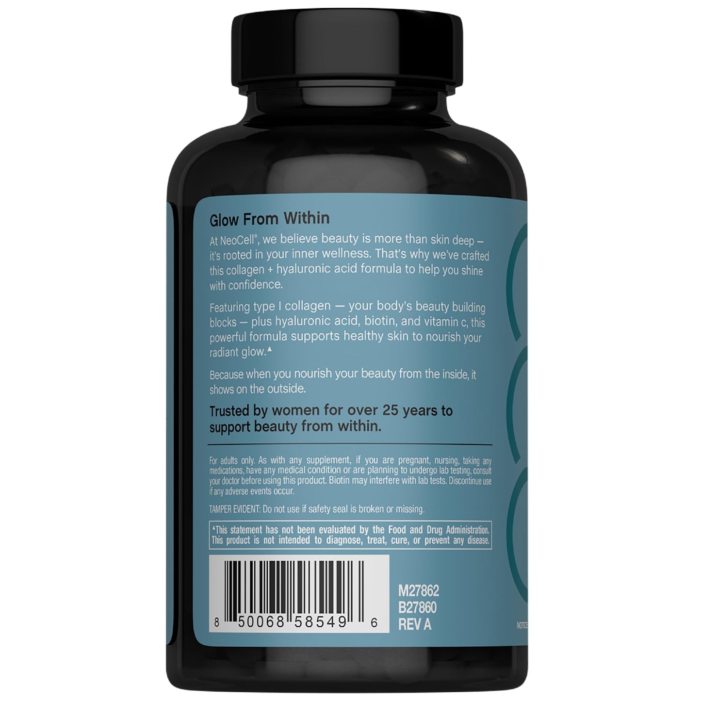 NeoCell Marine Collagen Peptides – 180 Caplets with Hyaluronic Acid