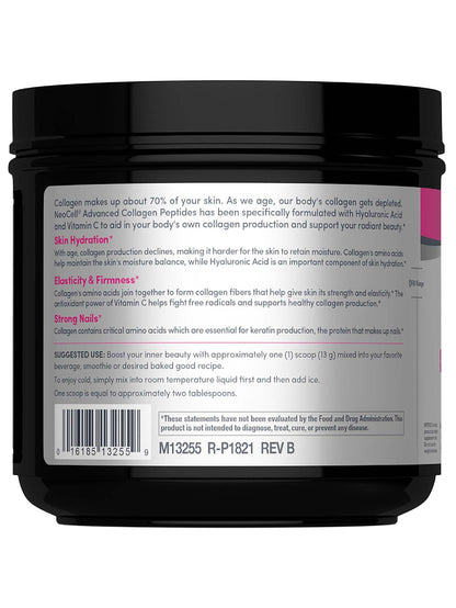 NeoCell Super Collagen Peptides – 13.7 oz | Grass-Fed Bovine | Hyaluronic Acid & Vitamin C