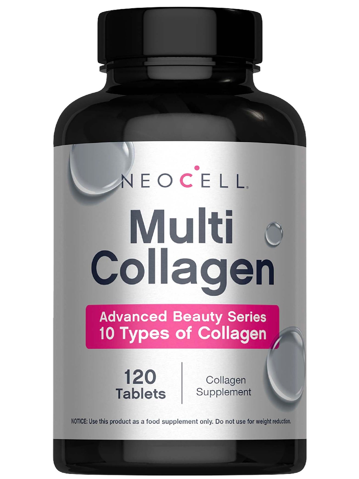NeoCell Super Multi Collagen Peptides – 120 Tablets | 10 Types of Collagen | Skin, Hair & Nails