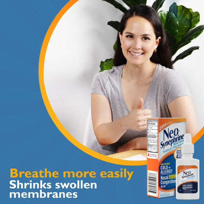 Neo-Synephrine Nasal Spray Extra Strength Formula 0.50 oz – Value Pack (4 Bottles)