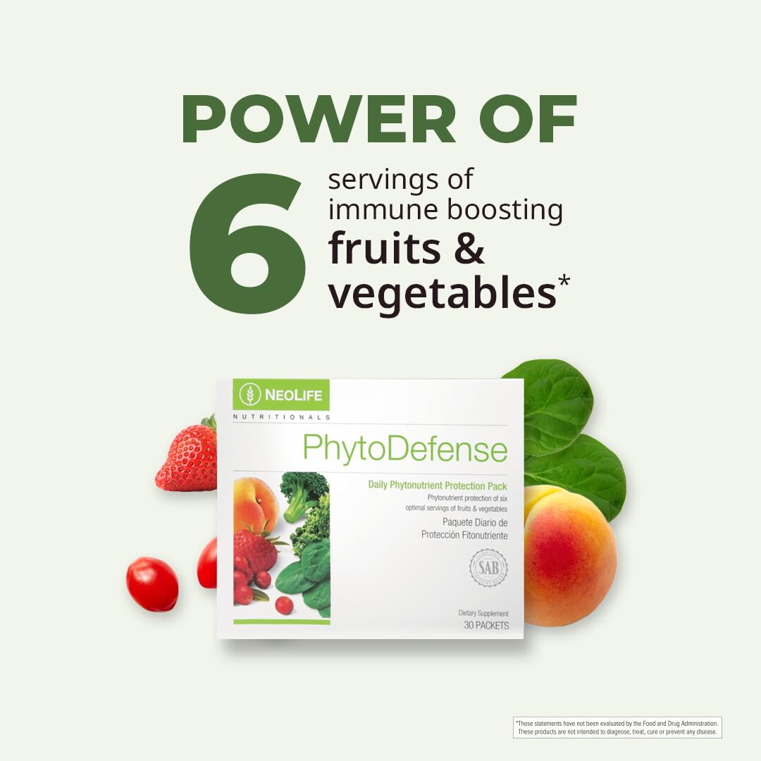 NeoLife PhytoDefense - Phytonutrient Blend (Carotenoid, Flavonoid, Cruciferous) - 30 Daily Packs