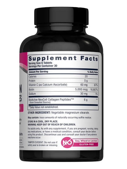 NeoCell Super Collagen with Vitamin C & Biotin – Skin, Hair & Nails Supplement, 180 Count
