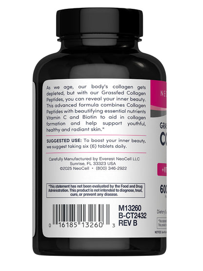 NeoCell Super Collagen with Vitamin C & Biotin – Skin, Hair & Nails Supplement, 180 Count