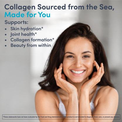 NeoCell Marine Collagen – Unflavored Powder with Hyaluronic Acid, MSM & Vitamin C | 7 oz Canister