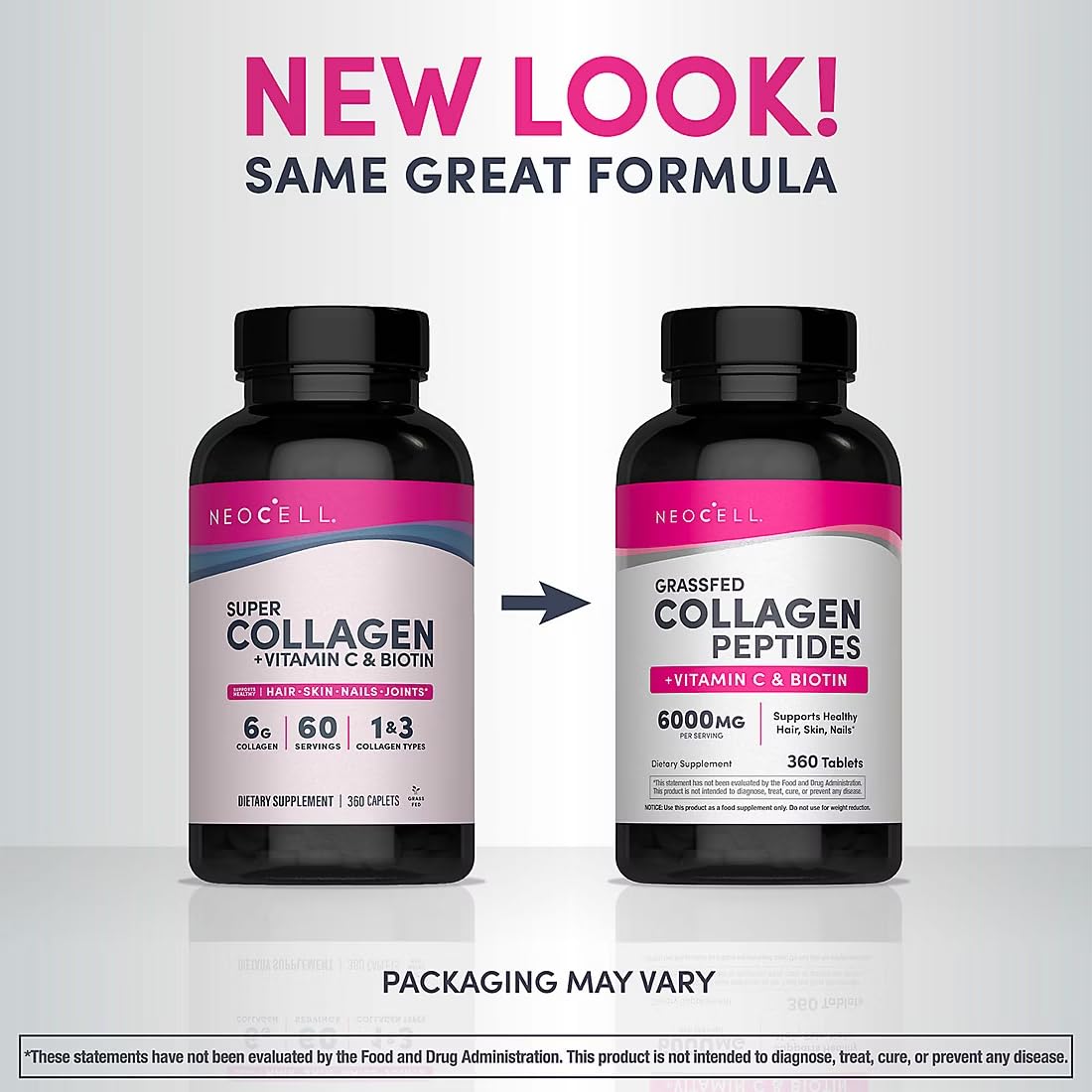 NeoCell Super Collagen + C 360 ct – Collagen Peptides with Vitamin C