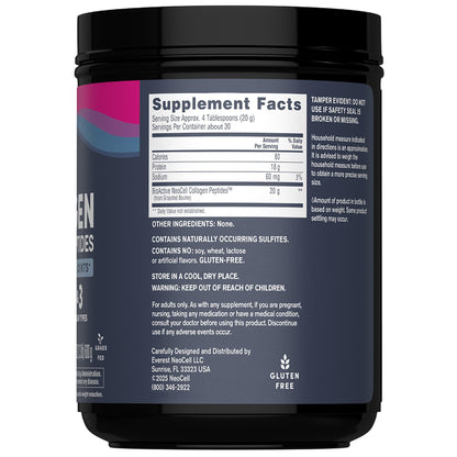 NeoCell Super Collagen Peptides - Unflavored Powder (21.2 oz, 1 Canister)