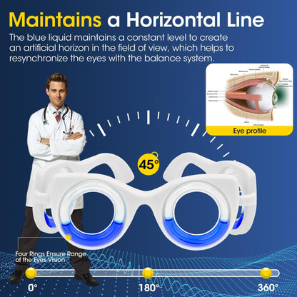 NEOISM Motion Sickness Glasses – Portable, Stabilizing Travel Glasses for Cars, Planes & Boats