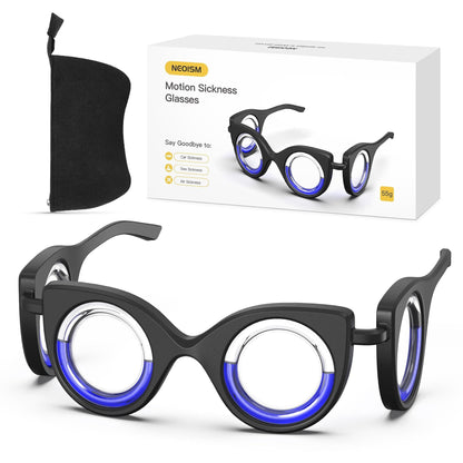 NEOISM Motion Sickness Glasses – Portable Anti-Nausea Travel Glasses for Car, Air & Sea (Adults & Kids)