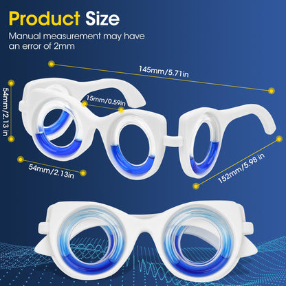 NEOISM Motion Sickness Glasses – Portable Car Sickness Glasses for Adults & Kids