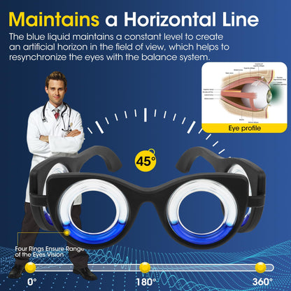NEOISM Motion Sickness Glasses – Portable Anti-Nausea Travel Glasses for Car, Air & Sea (Adults & Kids)