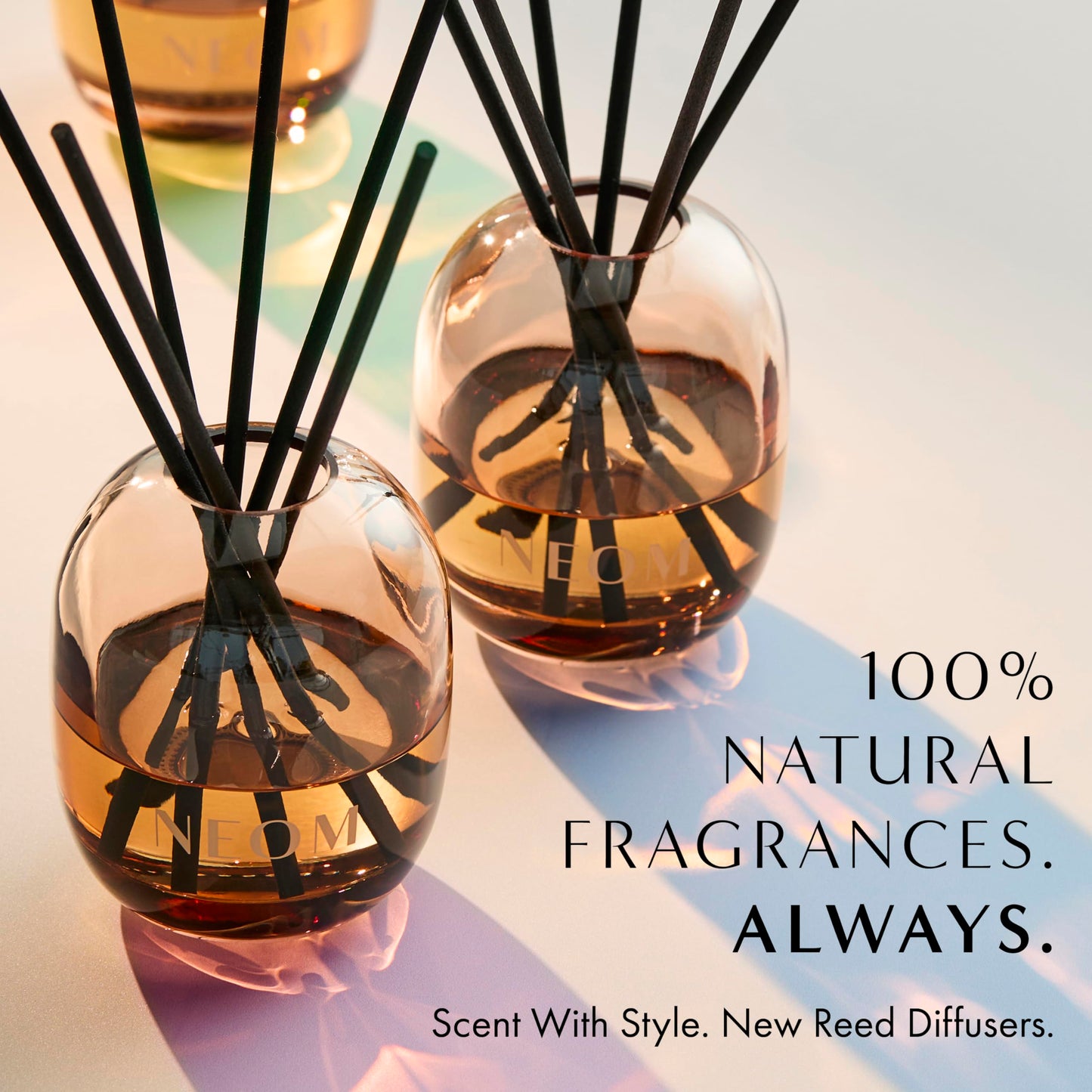 NEOM Happiness Reed Diffuser Refill 100ml – Neroli, Mimosa & Lemon | 12 Weeks | 100% Natural