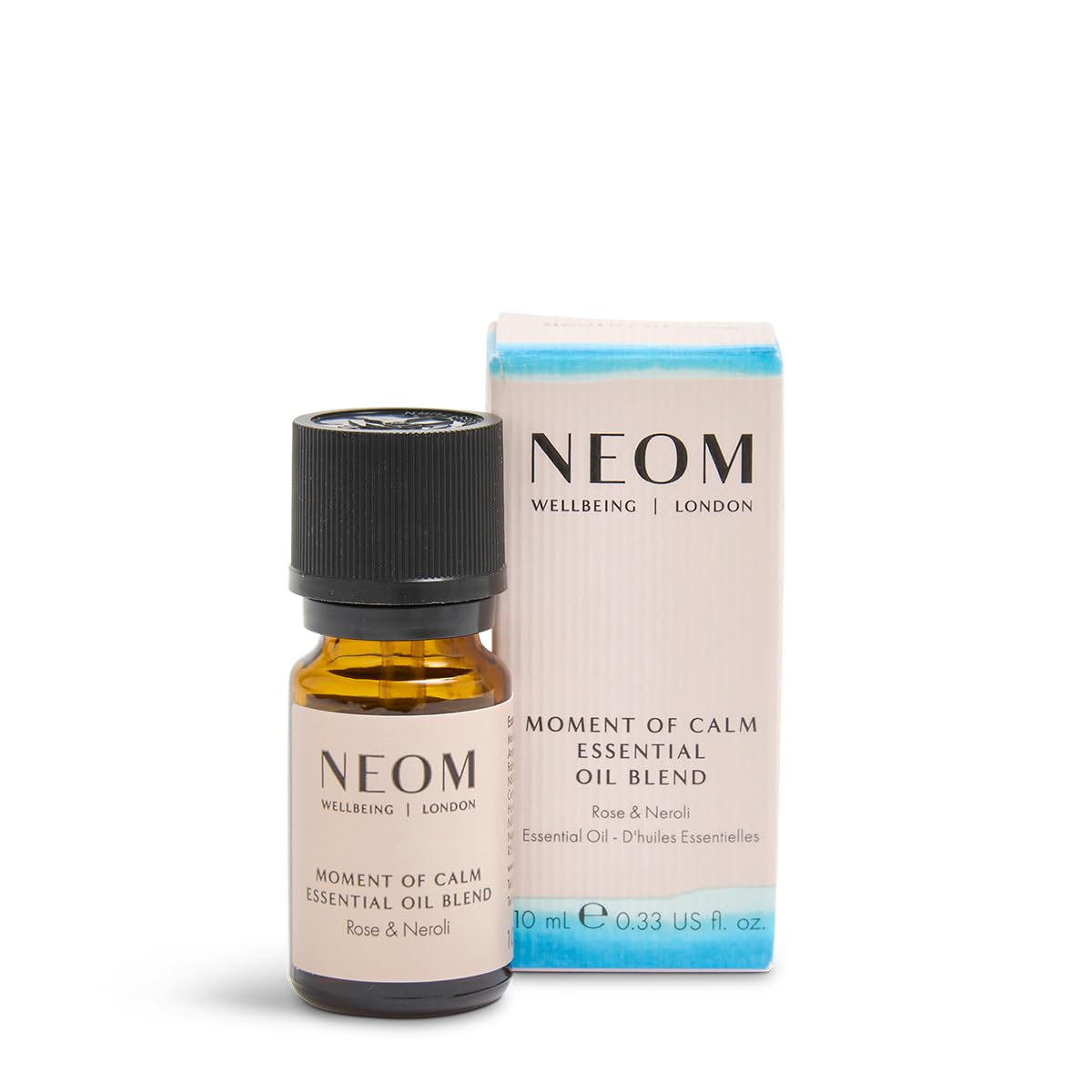 NEOM Moment of Calm Essential Oil Blend 10ml – Wild Rose & Neroli | 100% Natural Fragrance