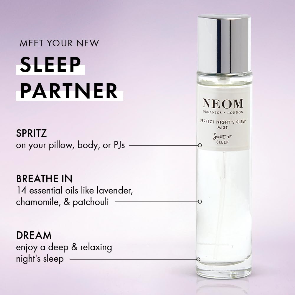 Neom Perfect Night's Sleep Mist for Body & Pillow - 1 fl oz | Lavender & Chamomile