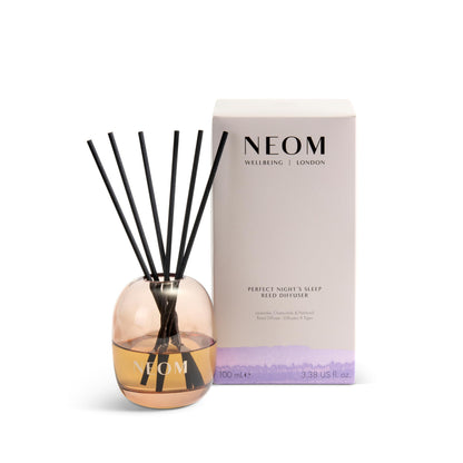NEOM Perfect Night's Sleep Reed Diffuser 100ml – Lavender, Chamomile & Patchouli | 100% Natural Fragrances