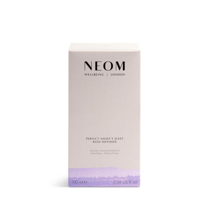 NEOM Perfect Night's Sleep Reed Diffuser 100ml – Lavender, Chamomile & Patchouli | 100% Natural Fragrances