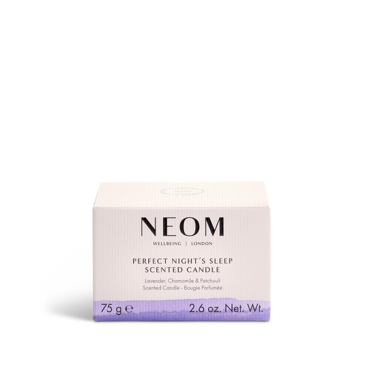 NEOM- Perfect Night's Sleep Scented Candle, Travel Size | Lavender & Jasmine | Essential Oil Aromatherapy Candle | Scent to Sleep