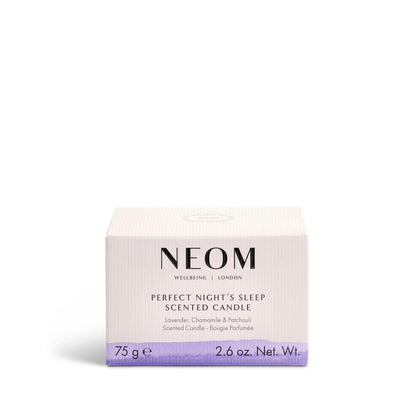 NEOM- Perfect Night's Sleep Scented Candle, Travel Size | Lavender & Jasmine | Essential Oil Aromatherapy Candle | Scent to Sleep