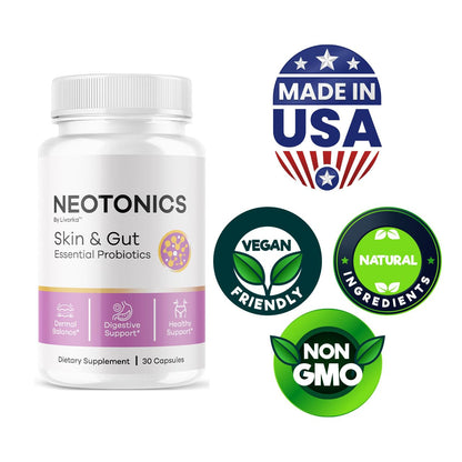(5 Pack) Neotonics Capsules – Official Skin & Gut Probiotics, 150 Capsules