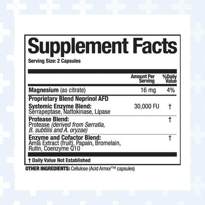 Arthur Andrew Medical Neprinol AFD - Multi Enzyme Blend with Serrapeptase & Nattokinase (300 Count) BritishVita | Premium UK Vitamins & Wellness Supplements